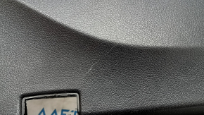 Door trim, front left, Mercedes W167 GLE 350 450 20-24, black leather, with backlight, black leather armrest, wood insert, Burmester, with handle, scratches