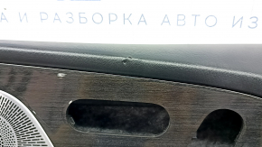 Door trim, front right, Mercedes W167 GLE 350 450 20-24, black leather, with backlight, black leather armrest, wood insert, Burmester, with handle, scratches
