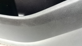 Door trim, front right, Mercedes W167 GLE 350 450 20-24, black leather, with backlight, black leather armrest, wood insert, Burmester, with handle, scratches