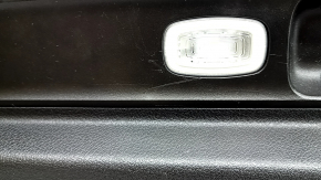 Left arch trim for Mercedes W167 GLE 350 450 20-24, black, for 2 rows, with mesh, with backlight, scratches, broken fasteners