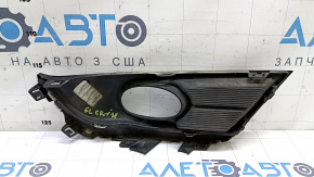 Left front bumper grille for Honda CRV 17-19 under fog lights with chrome molding, sand