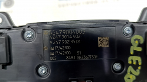 Mercedes W167 GLE 350 450 20-23 chrome multimedia control, broken dynamic button, scratches, peeling chrome