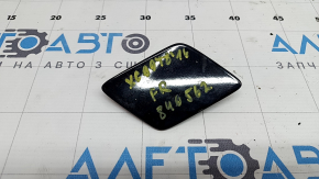 The right front bumper headlight washer cap for a Volvo XC90 16-23 has a broken mount.