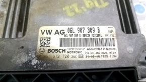 The ECU (engine computer) for the VW Tiguan 18-24 engine has a melted connector.