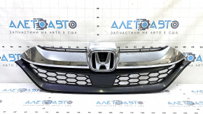 Honda CRV 17-19 radiator grille assembly with badge, under radar cruise, sand