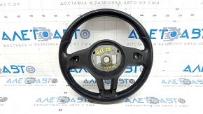 Mercedes W167 GLE 350 450 20-23 black leather steering wheel without heating, scratches, tear, dent