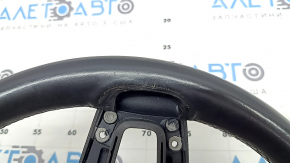 Mercedes W167 GLE 350 450 20-23 black leather steering wheel without heating, scratches, tear, dent