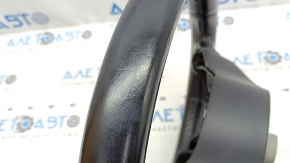 Mercedes W167 GLE 350 450 20-23 black leather steering wheel without heating, scratches, tear, dent