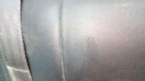 Right rear seat back for Lexus CT200h 11-13, black leather, with belt, dry-cleanable, scratches