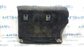 Right rear seat back for Lexus CT200h 11-13, black leather, with belt, dry-cleanable, scratches