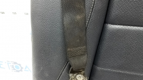Backrest of the rear row of seats, 2nd row, left, Mercedes W167 GLE 350 450 20-24, black leather, perforated, with seat belt, for cleaning
