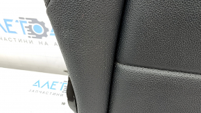 Backrest of the rear row of seats, 2nd row, right, Mercedes W167 GLE 350 450 20-24, black leather, perforated, for cleaning