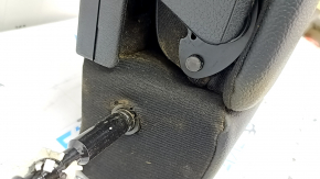 Backrest of the rear row of seats, 2nd row, central, Mercedes W167 GLE 350 450 20-24, black leather, dry-cleanable, scratches, dented