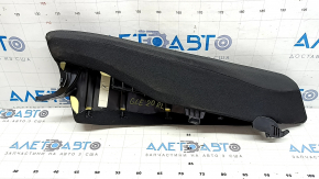 Rear seat side bolster, 2nd row, left, Mercedes W167 GLE 350 450 20-23, black leather with perforation