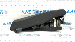 Rear seat side bolster, 2nd row, right, Mercedes W167 GLE 350 450 20-23, black leather with perforation