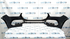 Bare front bumper Mercedes W167 GLE 350 450 20-23 black, without parking sensors, broken fasteners, non-factory holes, scratch