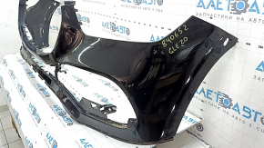 Bare front bumper Mercedes W167 GLE 350 450 20-23 black, without parking sensors, broken fasteners, non-factory holes, scratch