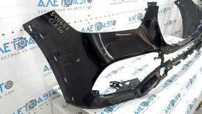 Bare front bumper Mercedes W167 GLE 350 450 20-23 black, without parking sensors, broken fasteners, non-factory holes, scratch