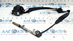 Driver's seat belt with tensioner for VW Tiguan 22-24, black, water contact, tensioner, dry cleanable