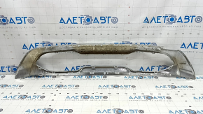 Mercedes W167 GLE 350 450 20-23 chrome front bumper lip trim, broken mount, debris and sand stuck in
