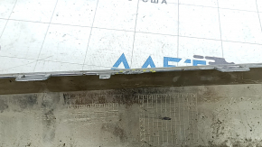 Mercedes W167 GLE 350 450 20-23 chrome front bumper lip trim, broken mount, debris and sand stuck in