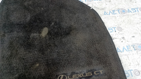 Lexus CT200h 11-17 black front right floor mat, dry-cleanable