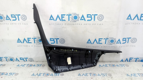 Right dashboard trim for Honda Insight 19-22, black leather, scratches, broken fasteners