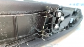 Right dashboard trim for Honda Insight 19-22, black leather, scratches, broken fasteners