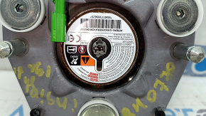 The Honda Insight 19-22 driver's steering wheel airbag is black and scratched.