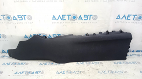 Left side center console trim for a 19-22 Honda Insight without console, black, scratches, broken mount