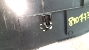 Left side center console trim for a 19-22 Honda Insight without console, black, scratches, broken mount