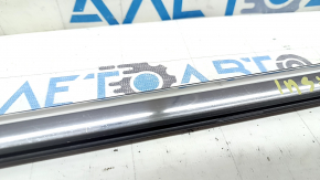 Door-glass molding, center front left, Honda Insight 19-22, chrome, broken fastener, scratches