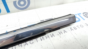 Door-glass molding, center front left, Honda Insight 19-22, chrome, broken fastener, scratches