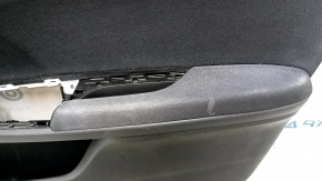 Black front right door panel for a 19-22 Honda Insight, armrest and trim, cloth, dry-cleanable, scratches