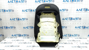 Mercedes W167 GLE 350 450 20-23 passenger seat back upholstery, black leather, perforated, heated