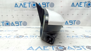 Right side mirror assembly for Honda Insight 19-20, 10-pin, camera, heated, white, sand, scratches