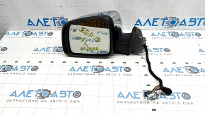 Left side mirror assembly for Jeep Grand Cherokee WK2 11-22, 8+7 pin, heated, turn signal, auto-dimming, BSM, chrome, sand