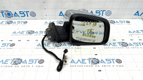 Right side mirror assembly for Jeep Grand Cherokee WK2 11-22, 8+7 pin, heated, turn signal, auto-dimming, BSM, chrome, sand