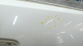Bare front right door of a 19-22 Honda Insight, white NH-788P, bumps, dent