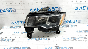 Jeep Grand Cherokee WK2 17-22 halogen front left headlight, light, without rear cover, polished, scratches