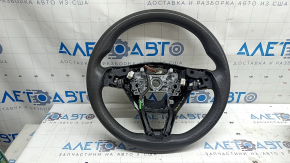 Bare steering wheel for Honda Insight 19-22, black rubber, with rear pad, needs cleaning, worn