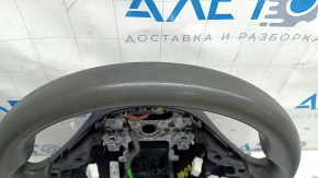 Bare steering wheel for Honda Insight 19-22, black rubber, with rear pad, needs cleaning, worn