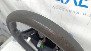 Bare steering wheel for Honda Insight 19-22, black rubber, with rear pad, needs cleaning, worn