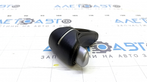 Honda CRV 17-22 black leather gear knob, worn