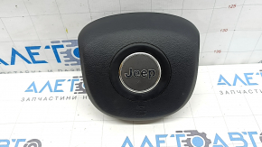 Airbag in the driver's steering wheel of the Jeep Grand Cherokee WK2 19-22, black leather, scratches