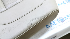 Right rear seat lower part Honda CRV 17-19 beige leather, perforated, dry-cleanable, scratches