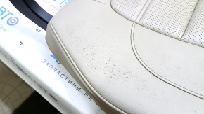 Right rear seat lower part Honda CRV 17-19 beige leather, perforated, dry-cleanable, scratches