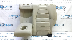 Rear left seat, upper part, Honda CRV 17-19, beige leather, with armrest, perforated, dry-cleanable
