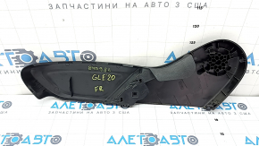 Lower right passenger seat trim for Mercedes W167 GLE 350 450 20-24, 2 pieces, black, scratches