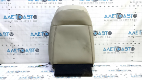 Driver's seat back cover for Honda CRV 17-22, beige leather, perforated, heated, dry-cleanable, worn
